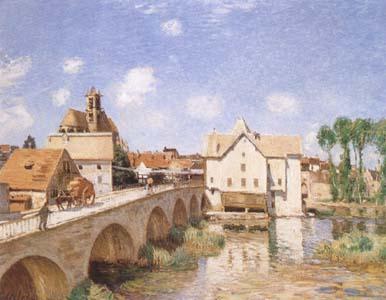 Alfred Sisley The Bridge of Moret (mk09) oil painting picture